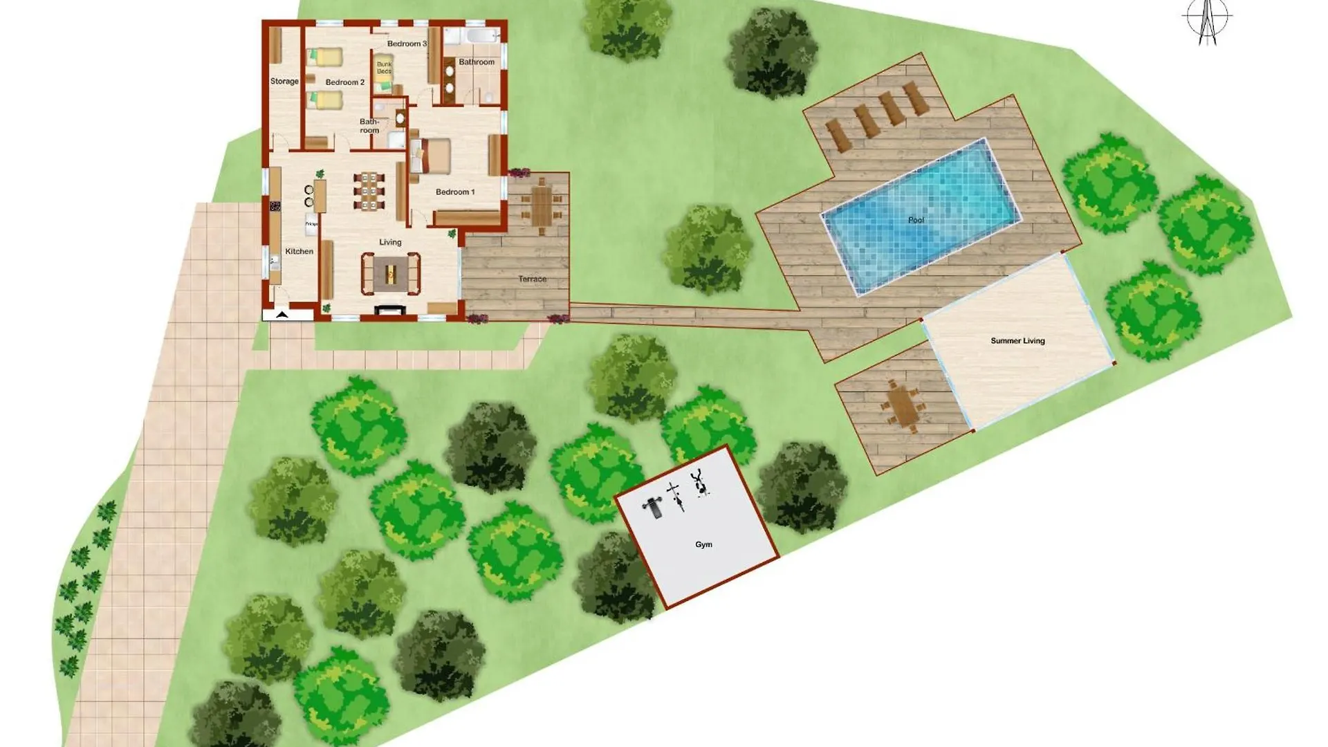 Villa In A Palm Tree Plantation Marbella Spain